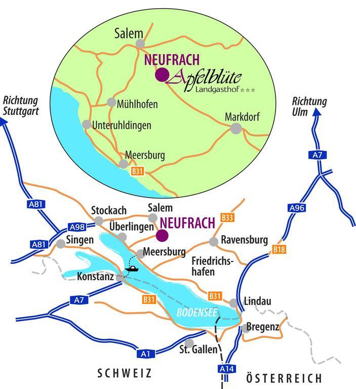 Apfelbluete Bed & Breakfast 8 Km Vom Bodensee Salem  Exteriér fotografie